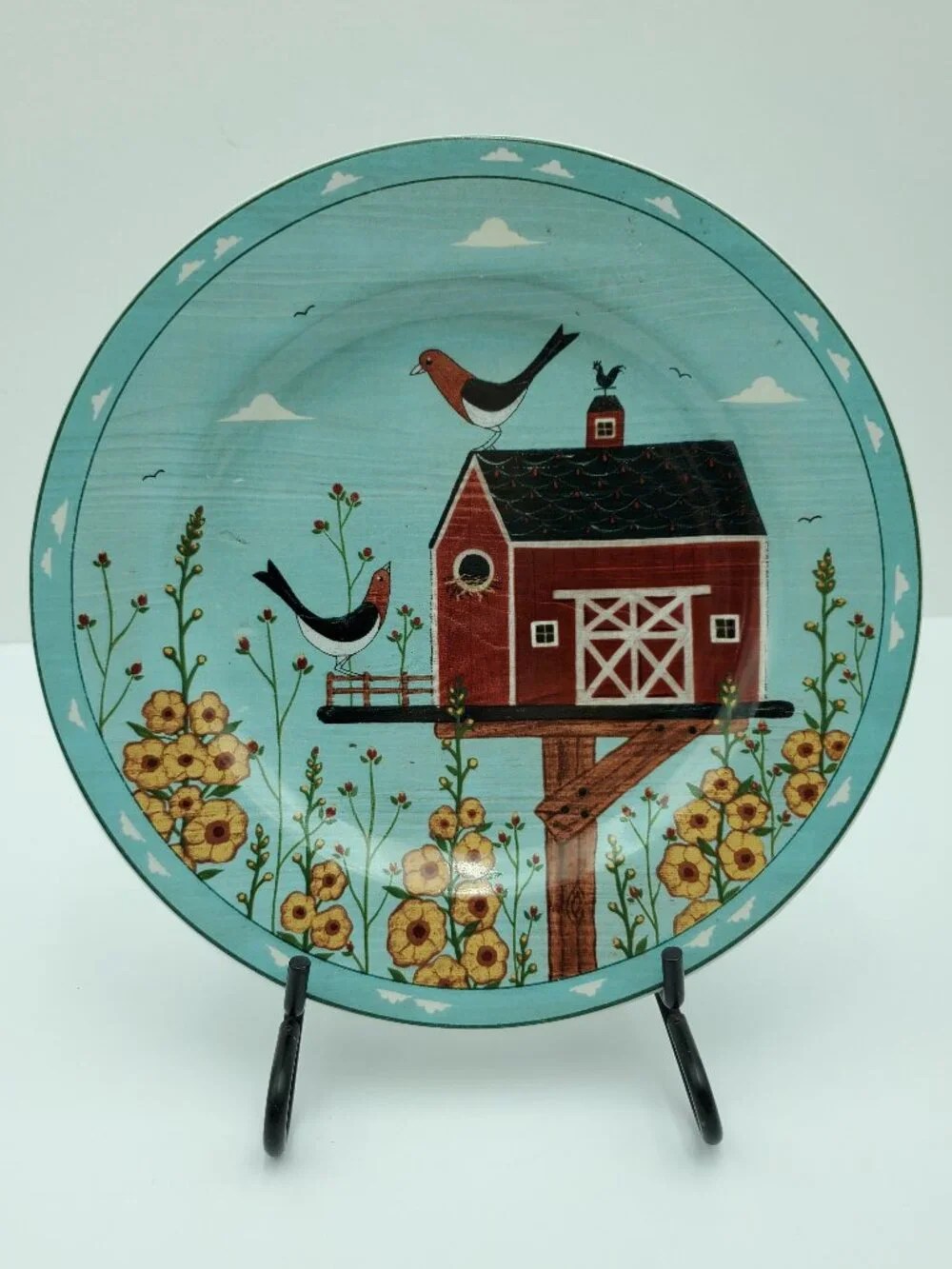 Sakura Birdhouse Salad Plates Warren Kimble Birds Dessert Small Luncheon Plates